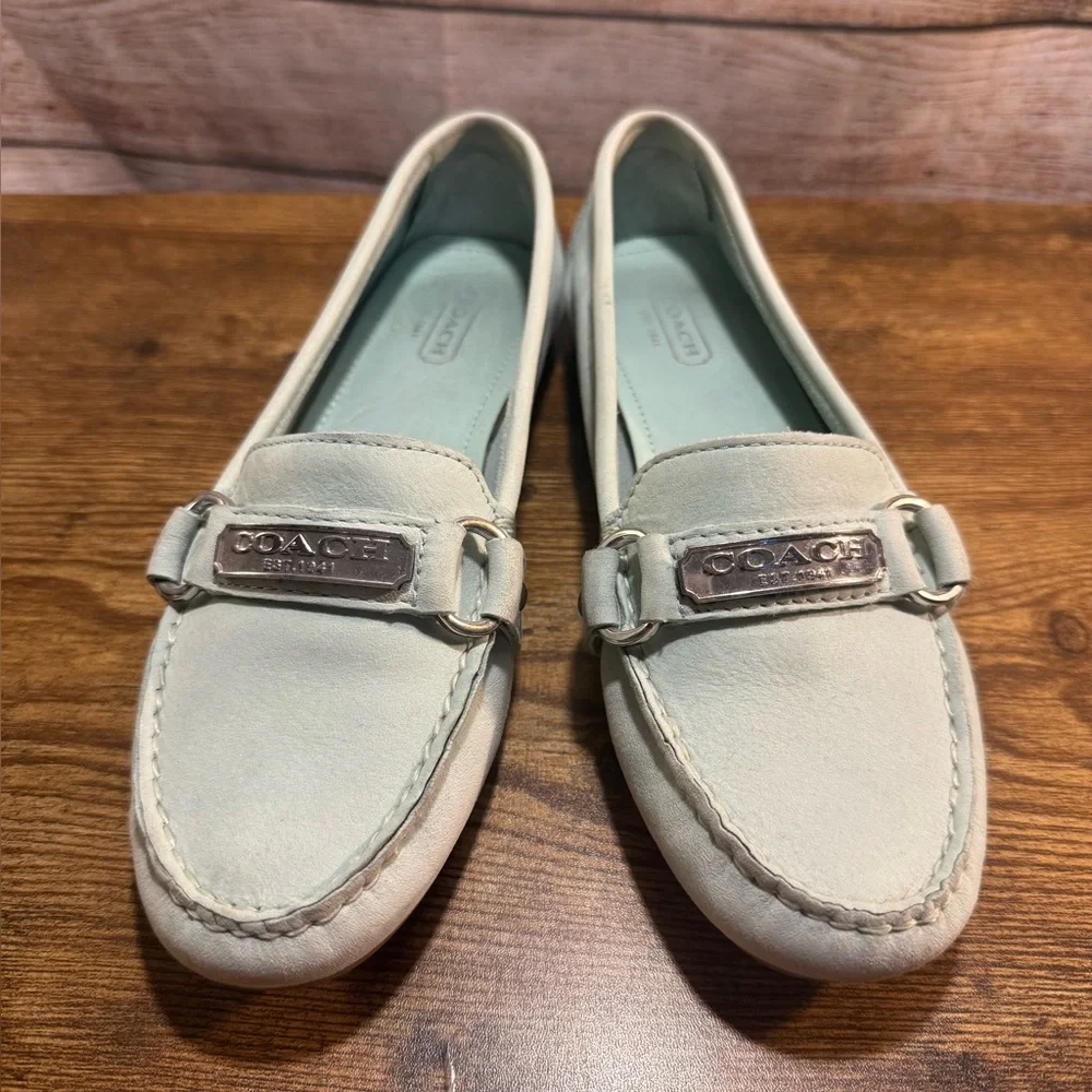 Coach Women’s Loafers - Mint Green - Picture 2 of 5